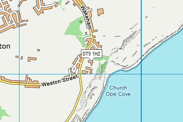 DT5 1HZ map - OS VectorMap District (Ordnance Survey)