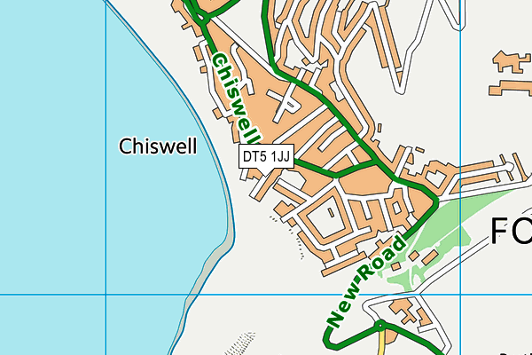 DT5 1JJ map - OS VectorMap District (Ordnance Survey)