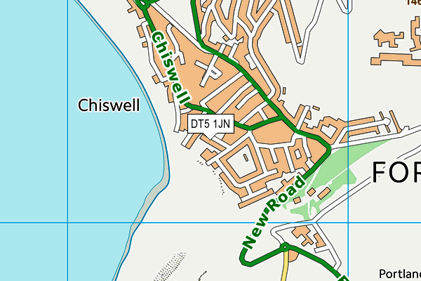 DT5 1JN map - OS VectorMap District (Ordnance Survey)