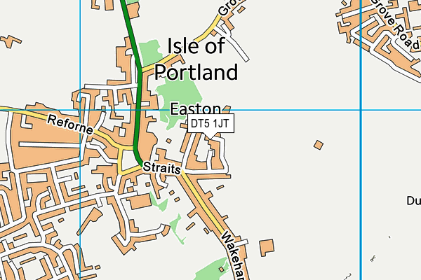 DT5 1JT map - OS VectorMap District (Ordnance Survey)
