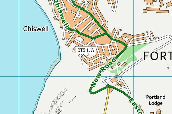 DT5 1JW map - OS VectorMap District (Ordnance Survey)