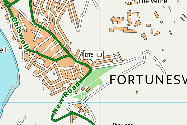 DT5 1LJ map - OS VectorMap District (Ordnance Survey)