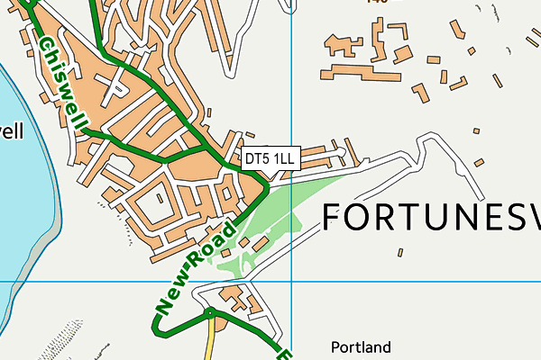 DT5 1LL map - OS VectorMap District (Ordnance Survey)