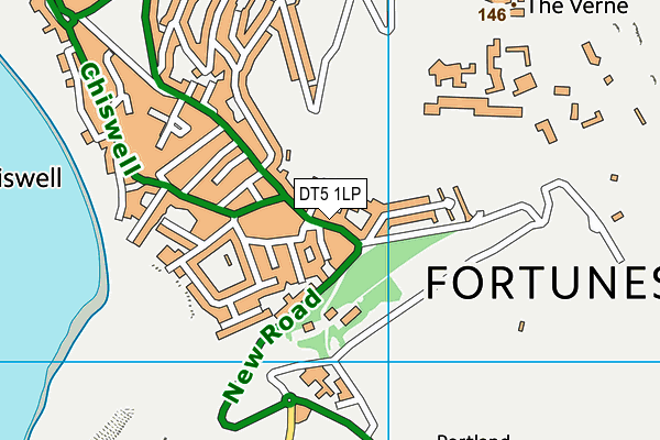 DT5 1LP map - OS VectorMap District (Ordnance Survey)