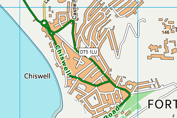 DT5 1LU map - OS VectorMap District (Ordnance Survey)