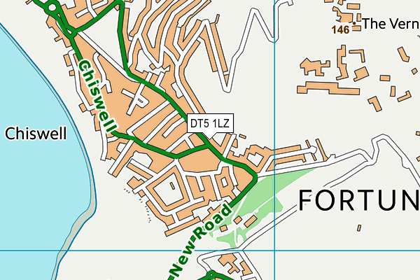DT5 1LZ map - OS VectorMap District (Ordnance Survey)