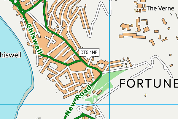 DT5 1NF map - OS VectorMap District (Ordnance Survey)