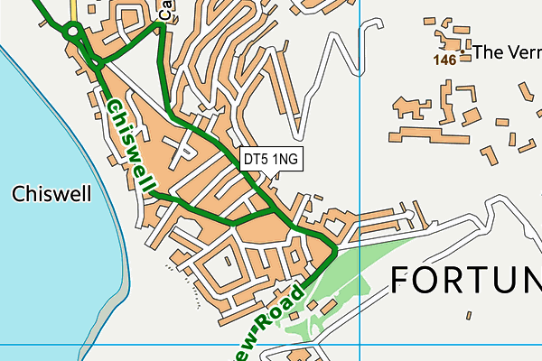 DT5 1NG map - OS VectorMap District (Ordnance Survey)