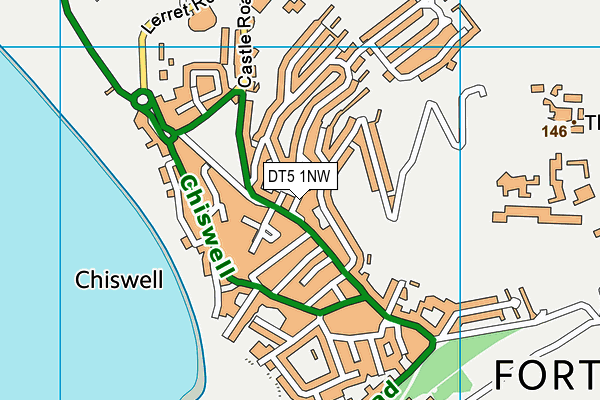 DT5 1NW map - OS VectorMap District (Ordnance Survey)