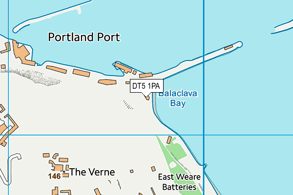 DT5 1PA map - OS VectorMap District (Ordnance Survey)