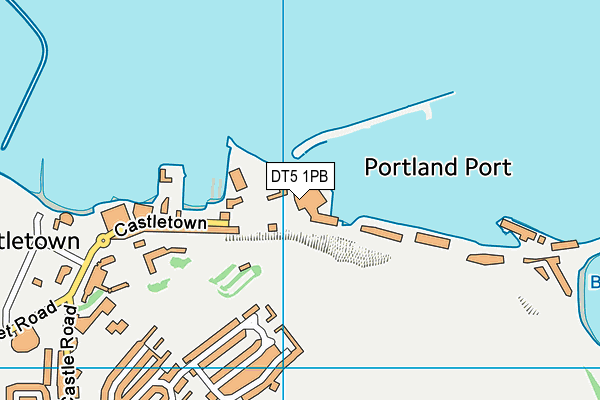 DT5 1PB map - OS VectorMap District (Ordnance Survey)