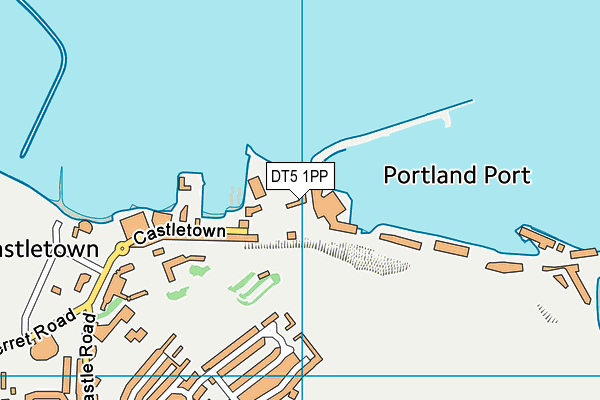 DT5 1PP map - OS VectorMap District (Ordnance Survey)