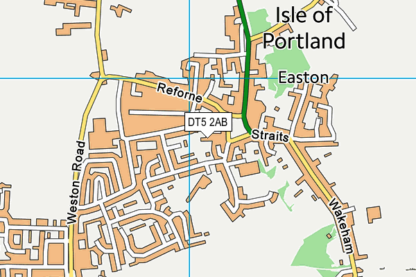 DT5 2AB map - OS VectorMap District (Ordnance Survey)