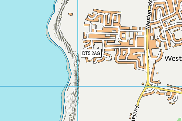 DT5 2AG map - OS VectorMap District (Ordnance Survey)