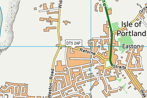 DT5 2AP map - OS VectorMap District (Ordnance Survey)