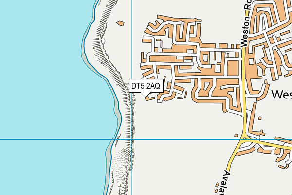 DT5 2AQ map - OS VectorMap District (Ordnance Survey)