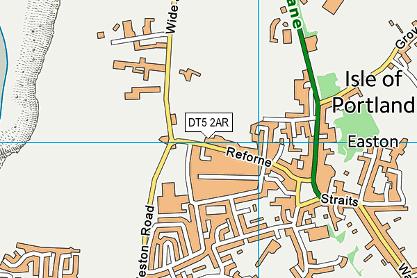 DT5 2AR map - OS VectorMap District (Ordnance Survey)