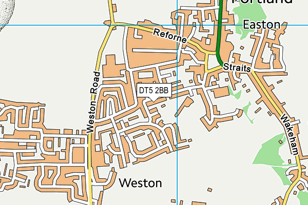 DT5 2BB map - OS VectorMap District (Ordnance Survey)