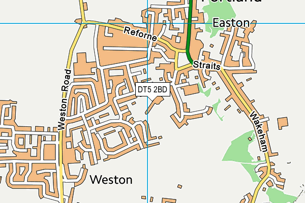 St George's Community Primary School map (DT5 2BD) - OS VectorMap District (Ordnance Survey)