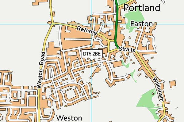 DT5 2BE map - OS VectorMap District (Ordnance Survey)