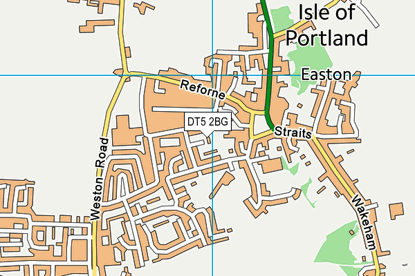 DT5 2BG map - OS VectorMap District (Ordnance Survey)