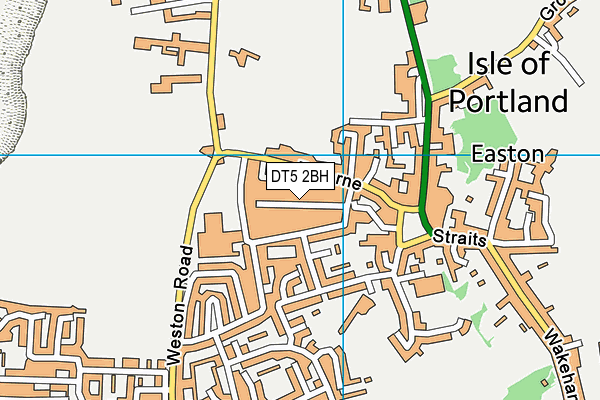 DT5 2BH map - OS VectorMap District (Ordnance Survey)