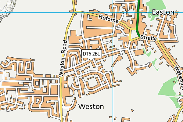 DT5 2BL map - OS VectorMap District (Ordnance Survey)