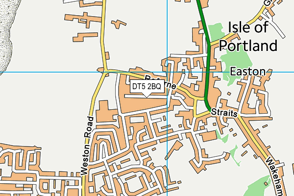 DT5 2BQ map - OS VectorMap District (Ordnance Survey)
