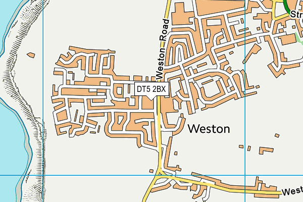 DT5 2BX map - OS VectorMap District (Ordnance Survey)