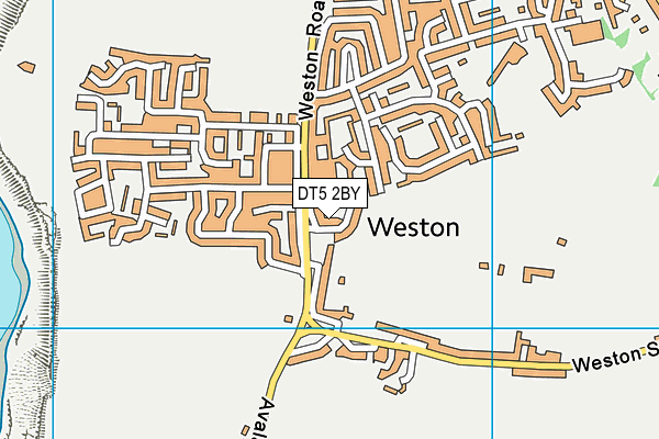 DT5 2BY map - OS VectorMap District (Ordnance Survey)
