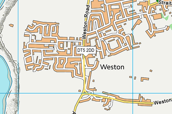 DT5 2DD map - OS VectorMap District (Ordnance Survey)