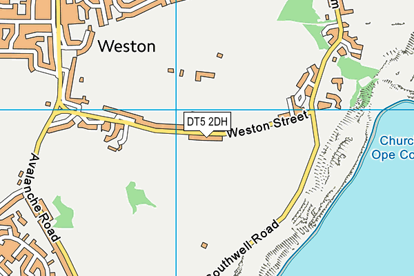 DT5 2DH map - OS VectorMap District (Ordnance Survey)