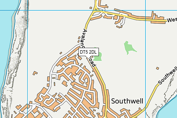 DT5 2DL map - OS VectorMap District (Ordnance Survey)