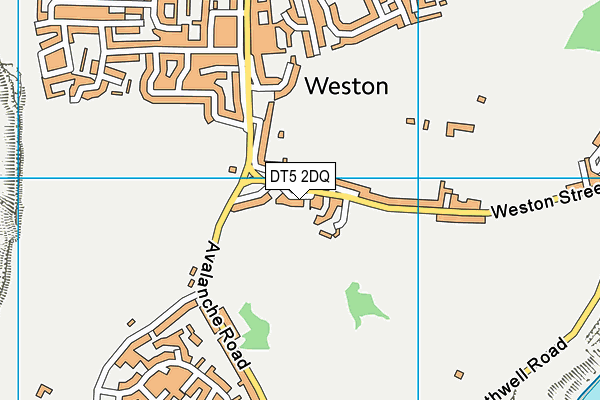 DT5 2DQ map - OS VectorMap District (Ordnance Survey)