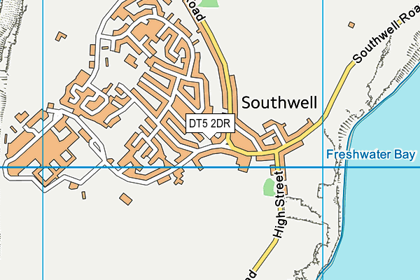 DT5 2DR map - OS VectorMap District (Ordnance Survey)