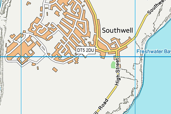 DT5 2DU map - OS VectorMap District (Ordnance Survey)