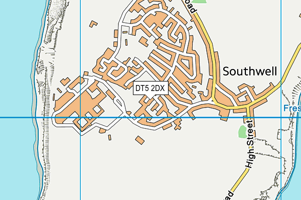 DT5 2DX map - OS VectorMap District (Ordnance Survey)