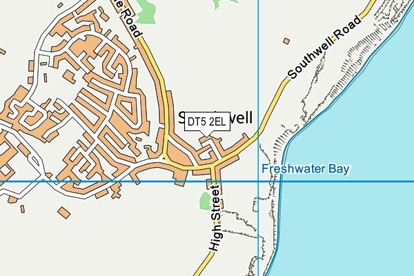 DT5 2EL map - OS VectorMap District (Ordnance Survey)