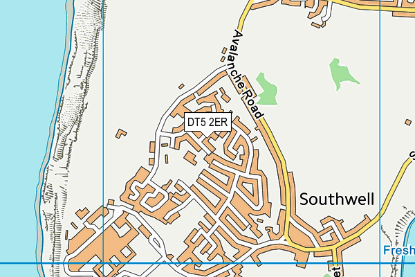 DT5 2ER map - OS VectorMap District (Ordnance Survey)
