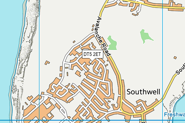 DT5 2ET map - OS VectorMap District (Ordnance Survey)