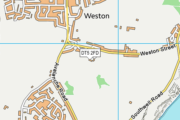 DT5 2FD map - OS VectorMap District (Ordnance Survey)