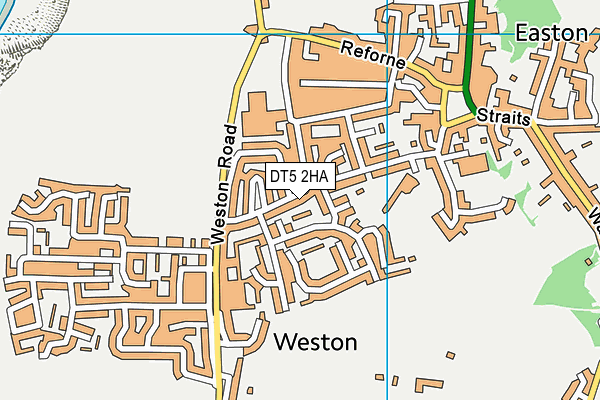 DT5 2HA map - OS VectorMap District (Ordnance Survey)