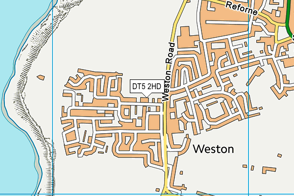 DT5 2HD map - OS VectorMap District (Ordnance Survey)