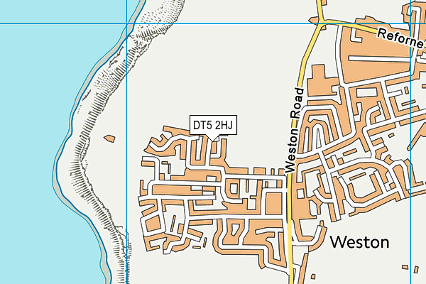 DT5 2HJ map - OS VectorMap District (Ordnance Survey)