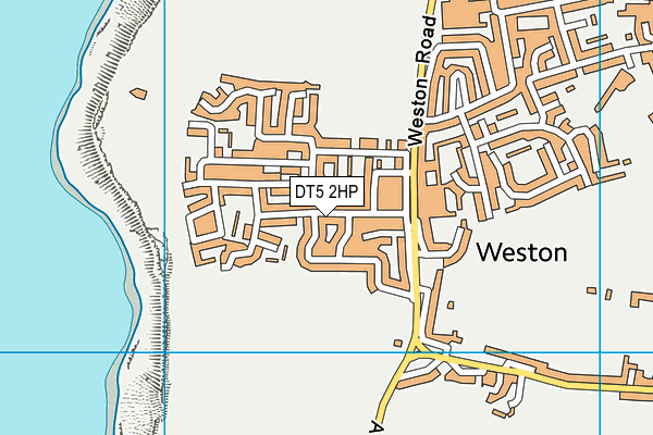 DT5 2HP map - OS VectorMap District (Ordnance Survey)