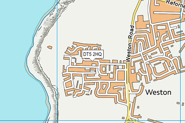DT5 2HQ map - OS VectorMap District (Ordnance Survey)