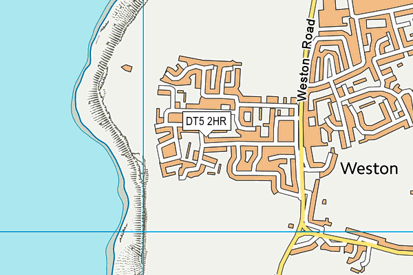 DT5 2HR map - OS VectorMap District (Ordnance Survey)