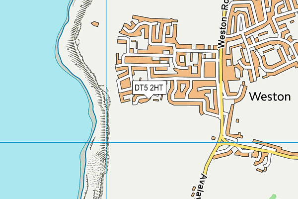 DT5 2HT map - OS VectorMap District (Ordnance Survey)