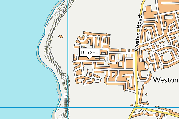 DT5 2HU map - OS VectorMap District (Ordnance Survey)