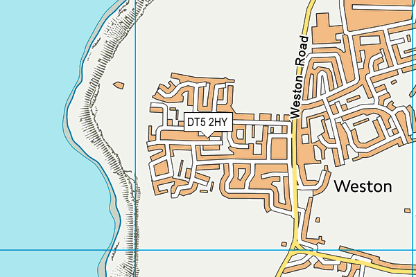 DT5 2HY map - OS VectorMap District (Ordnance Survey)